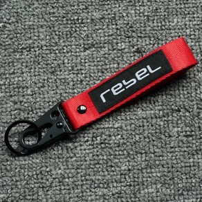 혼다 호환 Rebel 300 500 CMX Rebel300 Rebel500 탑 셀러 바이크 오토바이 액세서리 자수 열쇠고리, [2] Red 1 piece, 1개