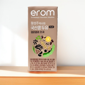 [64개] 이롬 황성주 박사의 검은콩과 21곡 국산콩 두유 PLUS 190ml, 64개