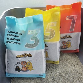 [본사직영/당일출고]357 먼지없는 고양이 모래 18Kg 프리미엄 블렌딩 벤토나이트, 벤토나이트5, 3개, 9kg