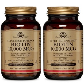 솔가 비오틴 10 000mcg 베지터블 캡슐 글루텐 프리 비건