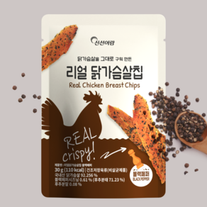 신선어람 리얼 닭가슴살칩 블랙페퍼, 30g, 10개