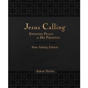 Jesus Calling Note-Taking Edition Leathesoft Black with Full Sciptues, Thomas Nelson