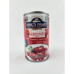 킹 푸드 킹스피셔 정어리통조림 (토마토소스맛) 155g King Food Kingfishe Canned Sadines (Tomato Sauce Flavo), 1개