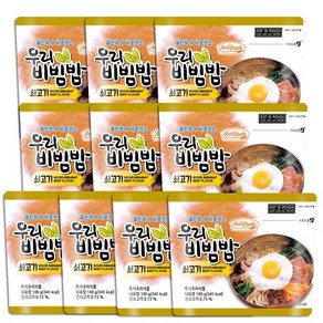 우리비빔밥 쇠고기 10개 세트 전투식량 비상식량 간편식 등산캠핑, 100g