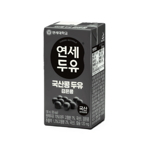 연세우유 연세두유 국산콩 두유 검은콩 48팩 241271, 190ml, 48개