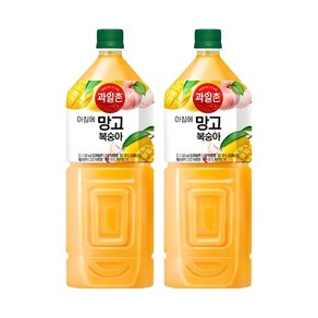 해태 과일촌 아침에 망고복숭아, 12개, 2L