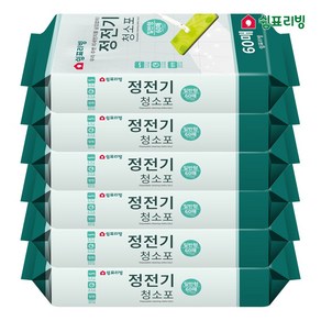 쉼표리빙 부직포 청소용 고급형 정전기청소포 60매X6팩, 6개