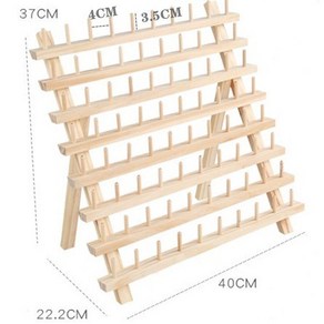 우드 실패꽂이 실걸이 우드꽂이 정리선반 벽걸이 공방 바느질 실꽂이 원목 재봉실, C, 1개