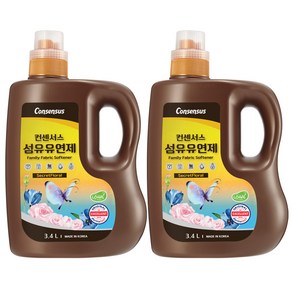 컨센서스 표준형 섬유유연제 시크릿플로럴 3.4L x2개, 2개