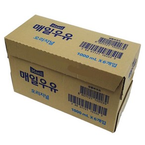 멸균우유 1000ML매일 BOX(6), 1개, 6000ml