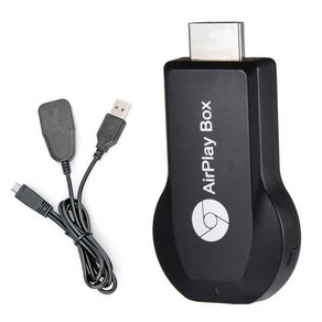 Anycast-M9 Plus 2.4G 1080P Miacast 무선 TV 스틱 Wifi 디스플레이 동글 수신기 지원 DLNA AiPlay HDMI 호환, [01] Black, 1개