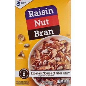 제너럴밀스 레이즌 넛 브란 시리얼 589g Raisin Nut Ban Beakfast Ceeal 20.8oz, 1개