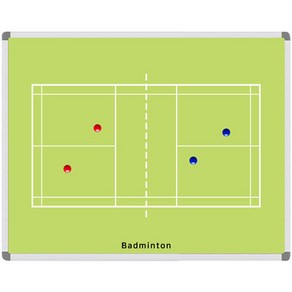 [금강칠판] 휴대용 배드민턴 스포츠 작전판 36X28.5, 1개