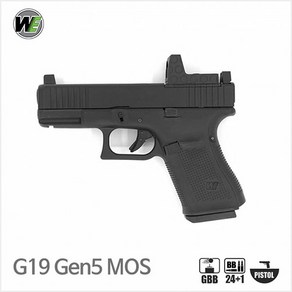 WE G19 Gen5 MOS[각인버전] 하비라이프 서바이벌 핸드건, 1개