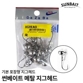 썬베이트 지그헤드 기본축 포장 낚시 루어 바늘, 1/22oz, 1개