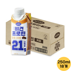 얼티브 비건프로틴 커피 250ml x 18개 식물성우유