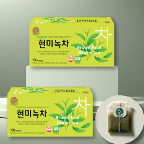 송원 우리차 현미녹차 100T, 2개, 1.2g, 100개입