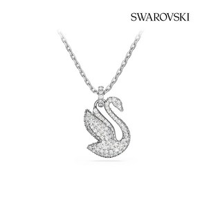 스와로브스키 여성용 Swan 로듐 목걸이 XS 5647872