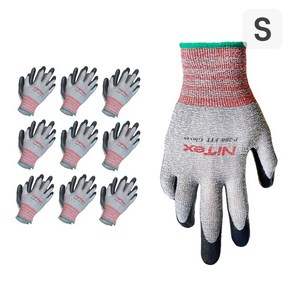 나이텍스 장갑 P200 핏 안전 작업 손바닥 코팅 글러브 10켤레 / Nitex P200 FIT MG Safety Coating Gloves 10pais, 10개