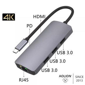 ROG ALLY 쿨러 로그 엘라이 스팀덱 호환 독 도킹스테이션 4K HDMI RGB 비디오 어댑터 스팀 데크 TV 휴대용 충전기 도크 콘솔 용, 6 in 1, 1개