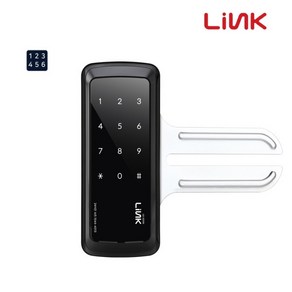 [유니코하이테크] 링크 번호전용 유리문도어락 글라스1 [LG-300N] [단문형 / 셀프설치], LGC-300N(클립터치), B형/LGC-300N