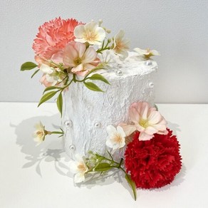 [하비코] 스컬프쳐 페인팅 카네이션 모형케이크 DIY 어버이날 스승의날 기념일 미술 수업, 손잡이 케이스, 1개