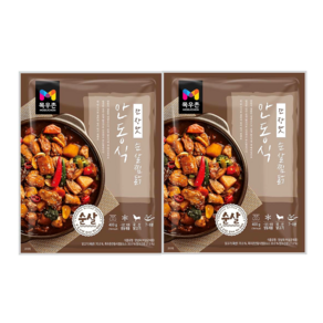 목우촌 안동식 순살찜닭 냉동 간장맛 찜닭, 2개, 400g