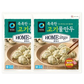 정원이샵 간편식 청정원 호밍스 촉촉한 고기물만두 350g 감칠맛 쏘울푸드 홈캉스 완내스, 1개