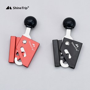 Shine Tip 피라미드 텐트 링 넘어짐 야외 A형 프레임 알루미늄 합금 지지 트랩 텐트 부품, 6mm 레드, 협력사