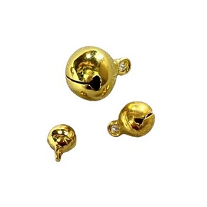 [세아퀼트] 방울 크리스마스방울 금방울 금색방울 골드방울 6mm 8mm 14mm (1개당), 1개