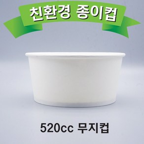 520cc 친환경 종이용기 500개입 1박스