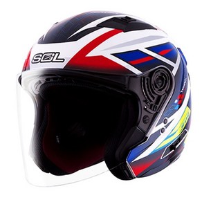 SOL 헬멧 SO-7 PATRIOT WHITE / BLUE / RED, L