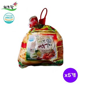 [해뜨락] 국산 배추김치 1kg, 5개