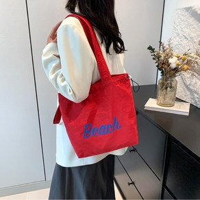 SUPERSSUN 네이처레인 세상가볍고 짱짱한 데일리 생활방수 세탁가능 미디엄사이즈 비치 에코백 ( 평일 오후3시이전 주문시 당일발송 )