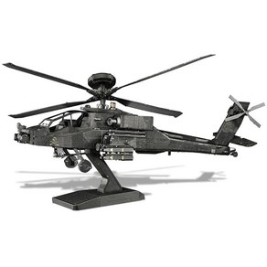 헬리콥터 항공기 모형 모델 빌딩 키트 전투기 십대 생일 선물, 6.AH-64 Apache, 1개