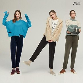 어썸핏 23FW 여성 벨벳 코듀로이 기모 팬츠 3종