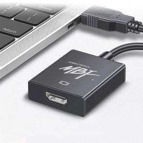 USB 3.0 to HDMI 컨버터 노트북 모니터 확장 컨버터 젠더 MBF-U3HD-BK, 1개