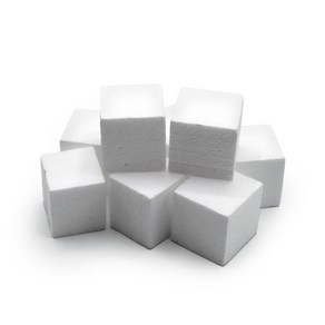 8개입 36x36mm 스티로폼 큐브 블럭 열전도 비교실험 원리학습 원리 과학놀이 수업