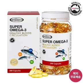 마더네스트 호주 직구 슈퍼 오메가-3 1000mg EPA DHA 300정 (25년 6월) (교환/환불 X), 1개