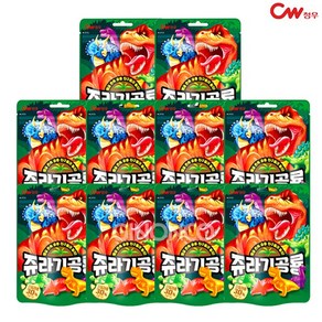 청우식품 쥬라기 공룡 젤리, 80g, 10개