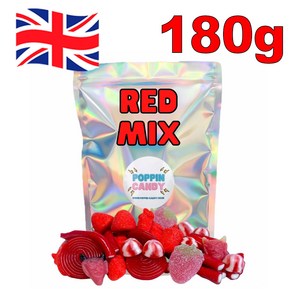 [영국발송]180g 레드믹스 스웨디시젤리 스위즐스 법스 스웨덴 Red mix swedish jelly swizzels bubs, 180g, 1개