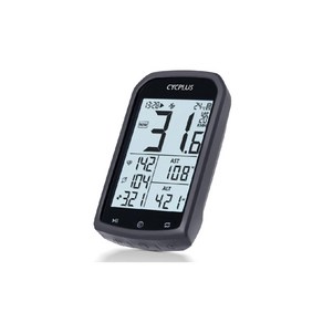 CYCPLUS 큰 대형 화면 자동 백라이트 ANT+ 블루투스 지원 M1 GPS 속도계, 블랙, 1개