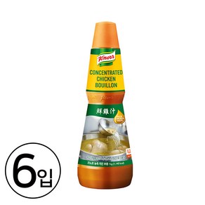 크노르 농축 치킨 부용, 1kg, 6개