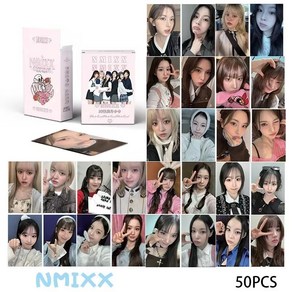 엔믹스포토카드 NMIXX 앨범 포카 3인치 폴라로이드 굿즈 LOMO카드 50장