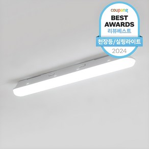 삼성칩 LED 30W 천장 일자등, 화이트