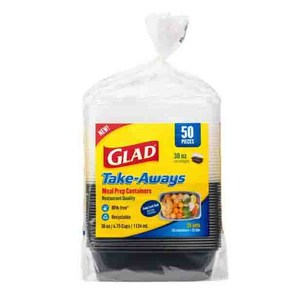 글래드 테이크 어웨이 푸드 컨테이너 식품 보관용기 25개입 Glad Take-Aways Food Container 38oz 25 ct Set