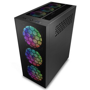 쓰리알시스템 풍통 PC 케이스 빅 타워 BLACK T800, 1개