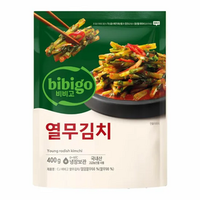 CJ제일제당 쏘울푸드 비비고 열무김치 400g 완내스 발효식품 간편식 캠핑요리 김장재료 도시락반찬 풍미업, 2개