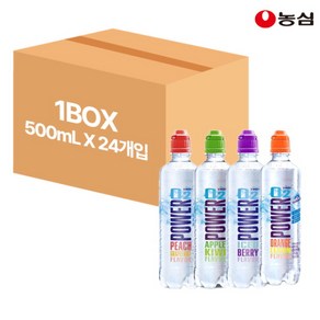 [농심] 파워오투 500ml x 24입 / 4종 이온음료 과일맛 알프스워터 비타민, 선택:오렌지레몬