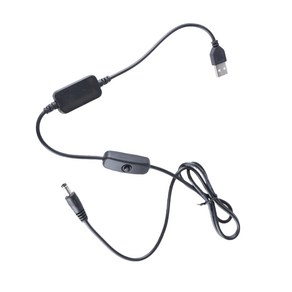 USB-DC5.5mm 커넥터 DC9V/12V 전원 케이블 전압 스텝업 컨버터 코드, 12V, 1개